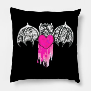 Bleeding Heart Bat Pillow