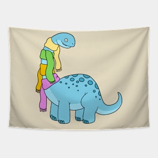 Cozy brontosaurus Tapestry