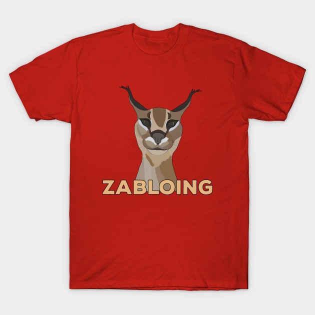 Zabloing Cat Meme - Zabloing Floppa Cat - Sticker