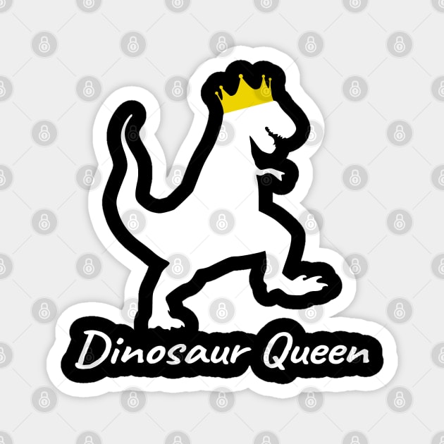 Dinosaur Queen Magnet by LunaMay