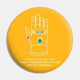 Infinity gauntlet Pin