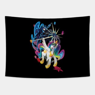 Nightmare Moon and Celestia Tapestry