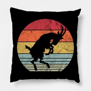 Billy Strings Goat Silhouette Retro Vintage Pillow