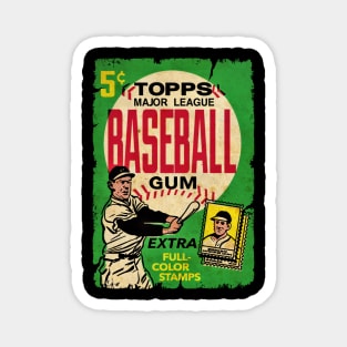 VINTAGE BASEBALL - TOPPS CARDS FULL COLOR STAMPS Magnet