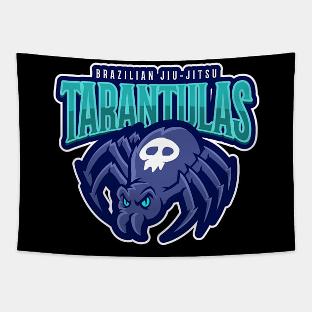 BJJ Deadly Tarantula Mascot MMA Tapestry by Tip Top Tee's