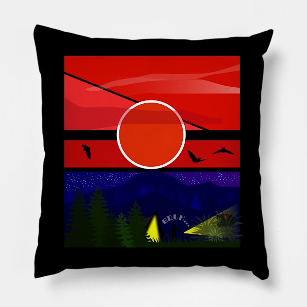 Hiding Beast Pillow by VISUALIZED INSPIRATION