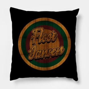 Circle Retro Floor Jansen Pillow