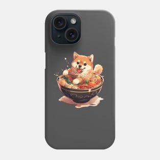 shiba inu ramen Phone Case