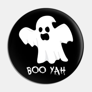 'Boo Yah' Funny Boo Halloween Pin