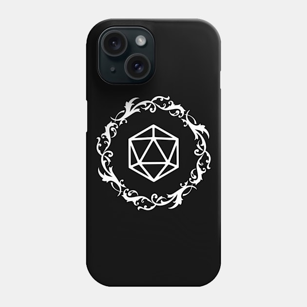 Mystical Polyhedral D20 Dice TRPG Tabletop RPG Gaming Addict Phone Case by dungeonarmory