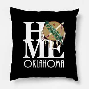 HOME Oklahoma (back print) Pillow