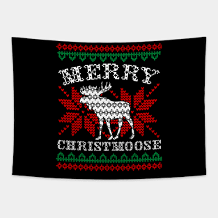 Merry Christmoose Ugly Moose Tapestry