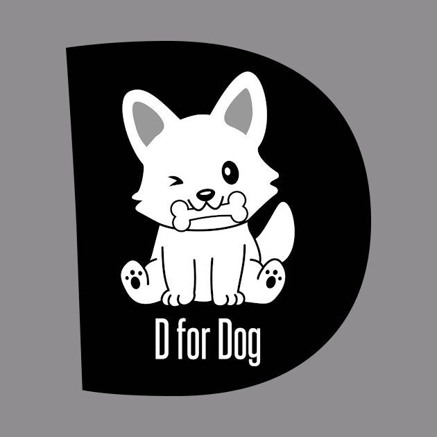 Alphabet D for Dog - Cute Dogs by jampelabs