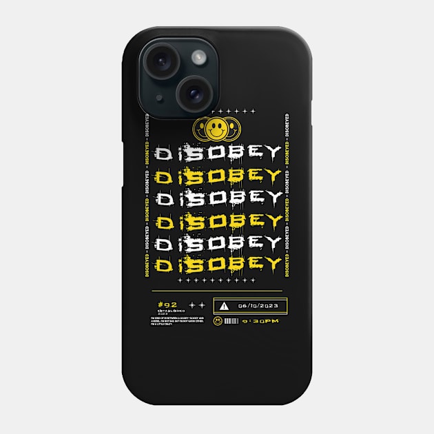 Disobey Phone Case by Pontus Design 