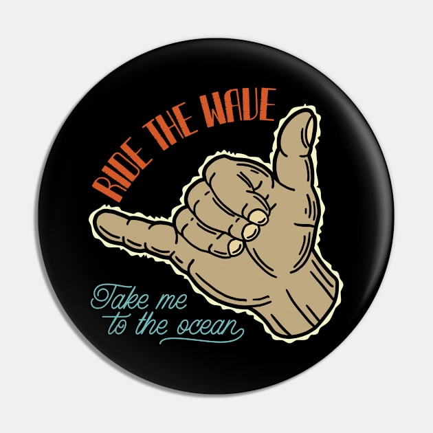 Ride the wave Pin by Design by Nara