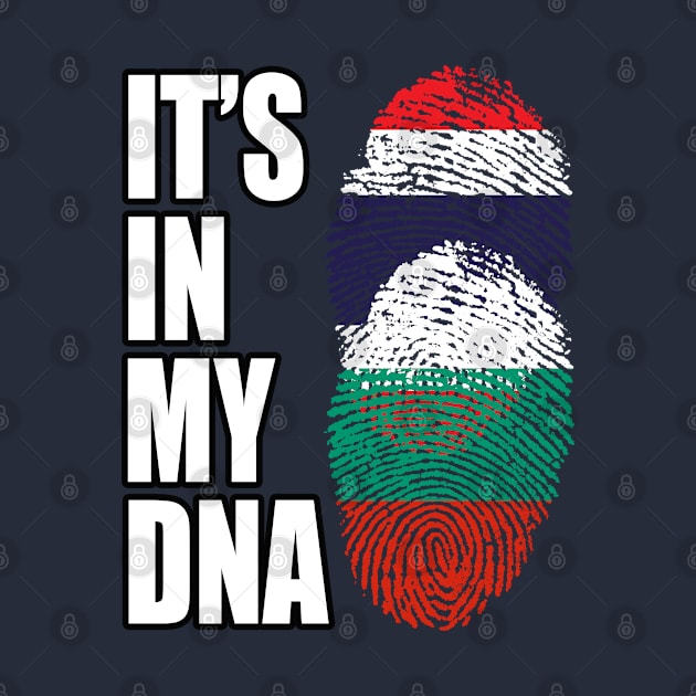 Thai And Bulgarian Vintage Heritage DNA Flag by Just Rep It!!