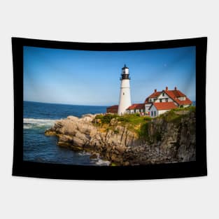 Portland Lighthouse x Nature Photography Tapestry