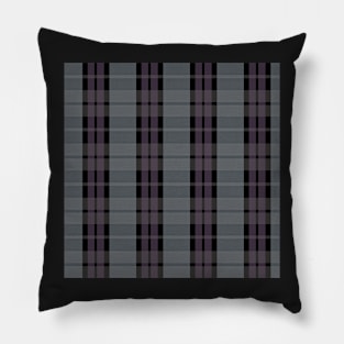 Grunge Aesthetic Daviana 2 Hand Drawn Textured Plaid Pattern Pillow