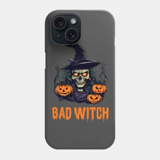 Bad Witch, Happy Halloween trick or treat Phone Case