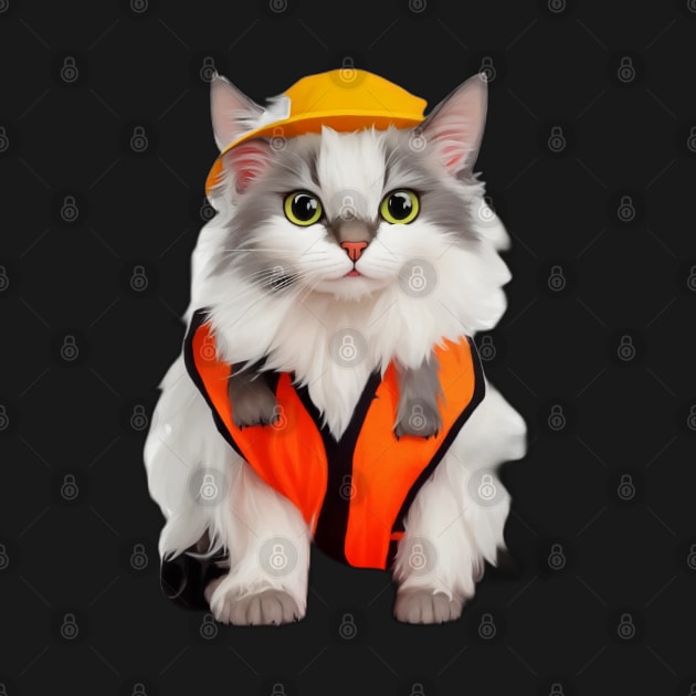 cool catswithhardhats loves jokes cats by masterpiecesai