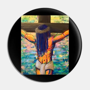 Jesus Christ Colorful Painting Pin