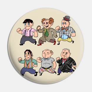 The 6 Three Stooges Pin