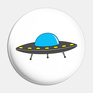 ufos on blue Pin