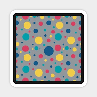 Polka dots colors Magnet