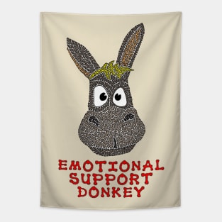 Emotional Support Donkey Tapestry