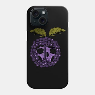 Distressed Skull black berry Phone Case