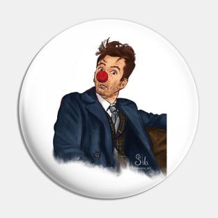 14th Doctor Red Nose Day Pin