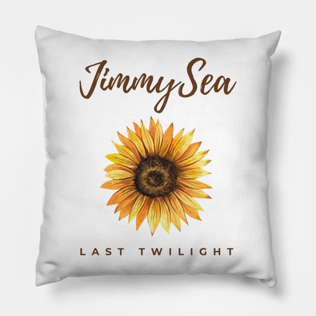 JimmySea Last Twilight Sunflower Vice Versa Pillow by LambiePies