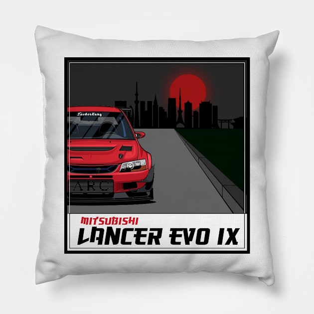 Mitsubishi Lancer Evolution evo 9, IX, JDM Car Pillow by T-JD