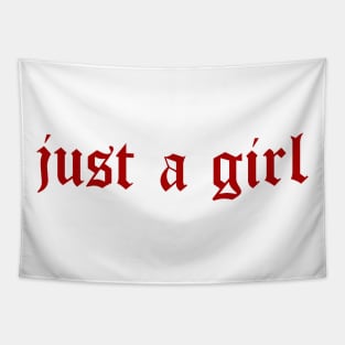 Just A Girl / Y2k Clothing / 2000s clothing / Kawaii Tapestry