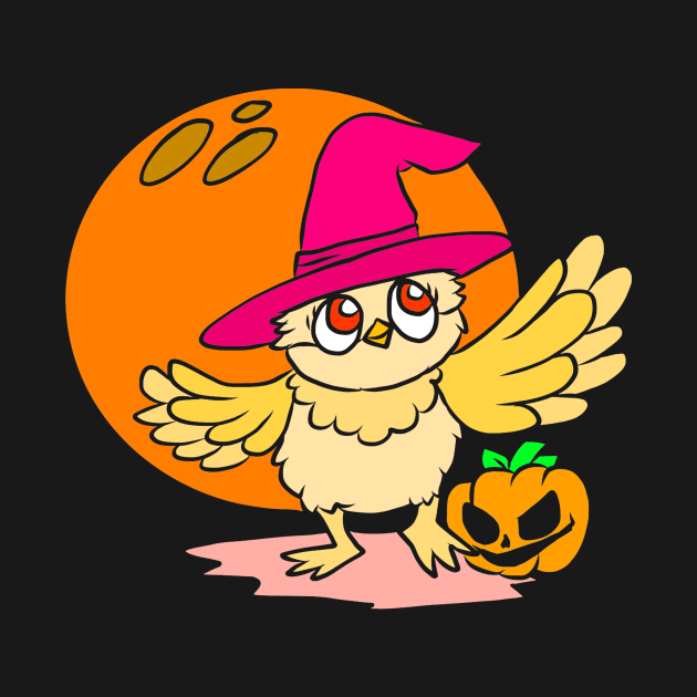 Halloween pictures on t-shirt for kids bird by KK-Royal