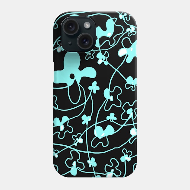 one line drawing, flower Phone Case by zzzozzo