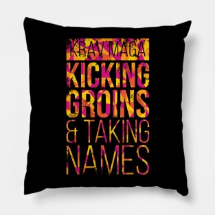 Krav Maga Kicking Groins Pillow