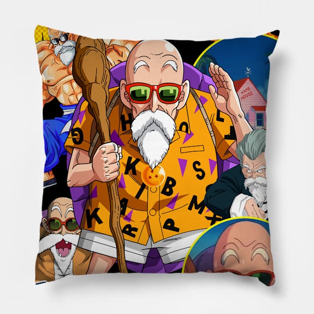 master roshi Pillow by 10thstreet