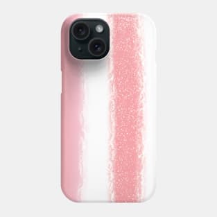 Soft pinked striped design Phone Case