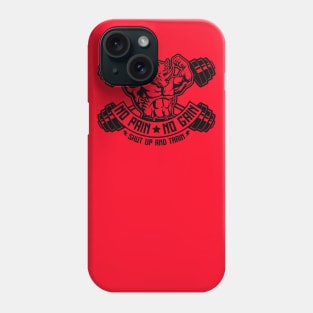 NO PAIN NO GAIN RHINO Phone Case