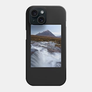 Buachaille Etive Mor and river Etive Phone Case
