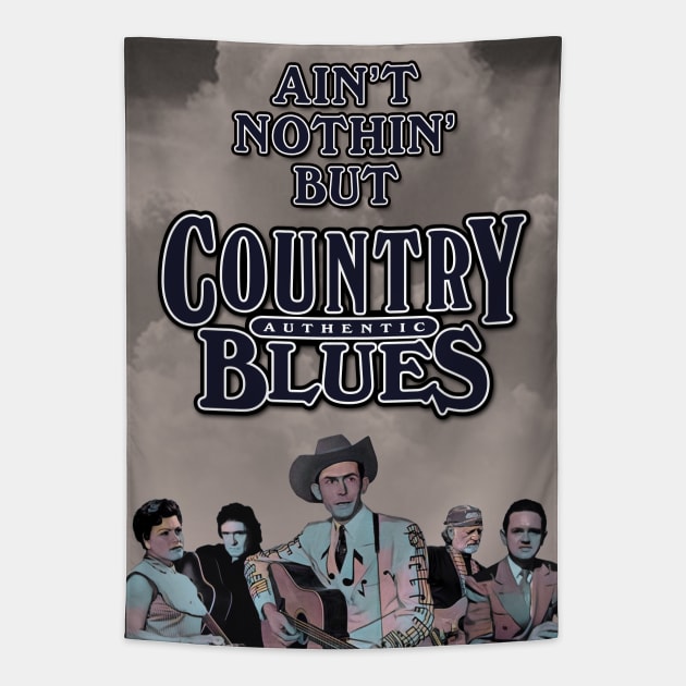 Ain't Nothin' But Authentic - Country Blues Tapestry by PLAYDIGITAL2020