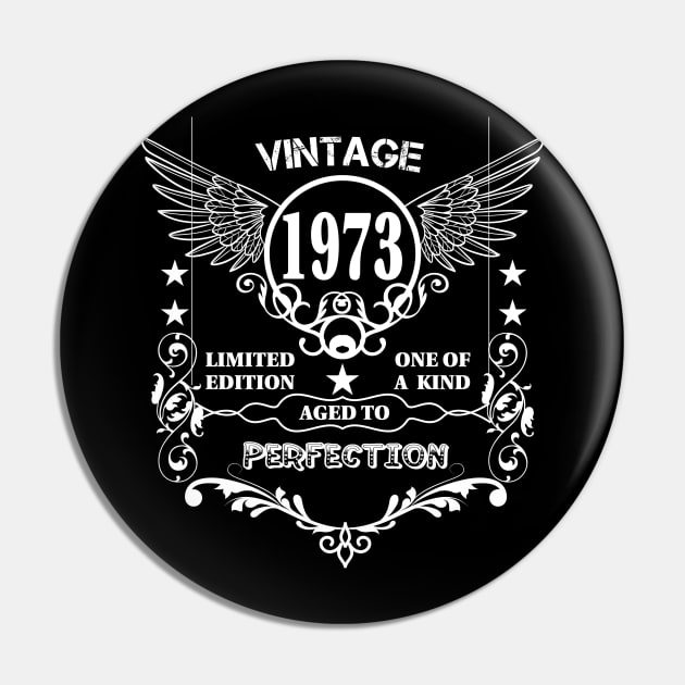 Vintage 1973 Aged to Perfection Pin by Diannas