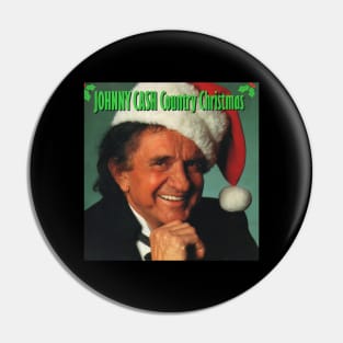 Johnny Cash Country Christmas Pin