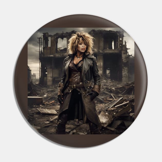 Tina Turner Steampunk Pin by IconsPopArt