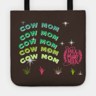 cow mom t shirt Tote