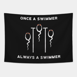 Once a Swimmer Always Swimmer Tapestry