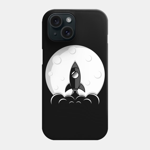 Moon Rocket Phone Case by dot.Dedi