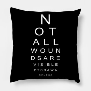 PTSD Not All Wounds Are Visible Pillow