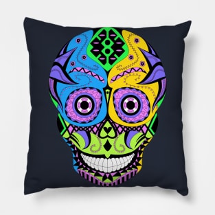 kawaii wrestling skull mask ecopop Pillow